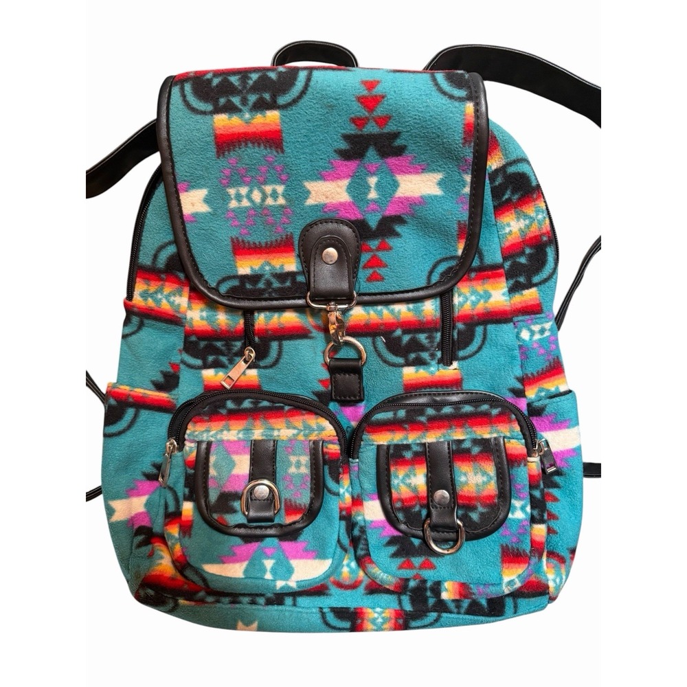 Boho Aztec Native Backpack Soft - Picture 2 of 4
